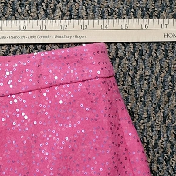 Ann Taylor Loft Sparkly Pink Sequin Skirt Size 2 Gorgeous Hot Pink Color! - Picture 7 of 16